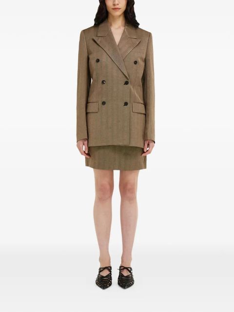 Ferragamo double-breasted blazer - Neutrals - zdjęcie produktu nr 2