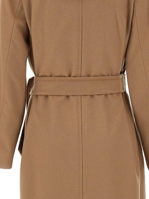 Max Mara belted wool double-breasted coat - Brown