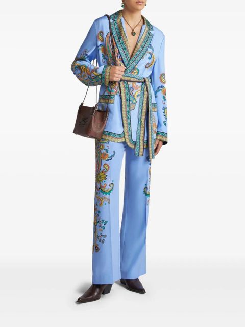 ETRO silk twill blazer - Blue - zdjęcie produktu nr 2