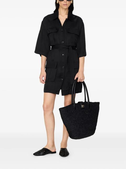 ANINE BING Geri belted cargo-pocket dress - Black - zdjęcie produktu nr 2
