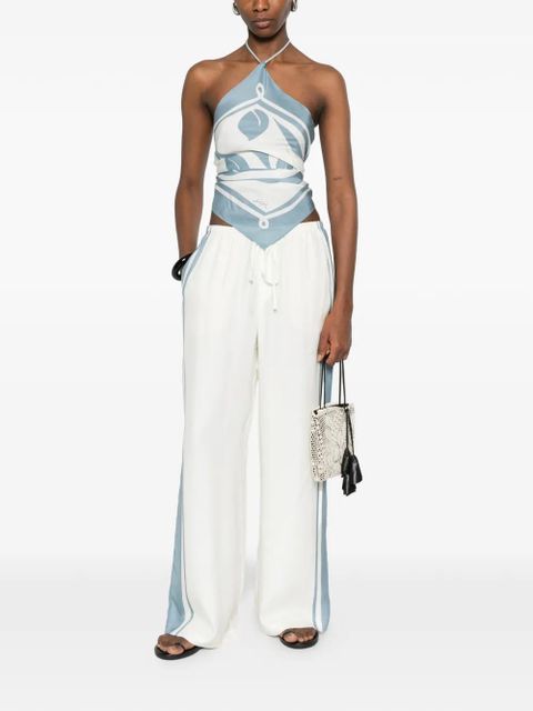 SIR. Lilou printed scarf top - White - zdjęcie produktu nr 2