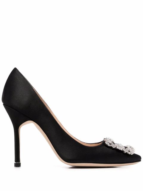 Manolo Blahnik buckle-detail stiletto pumps - Black - zdjęcie produktu nr 1