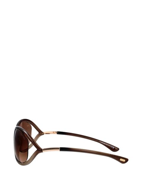 TOM FORD Eyewear Jennifer oval-frame sunglasses - Brown