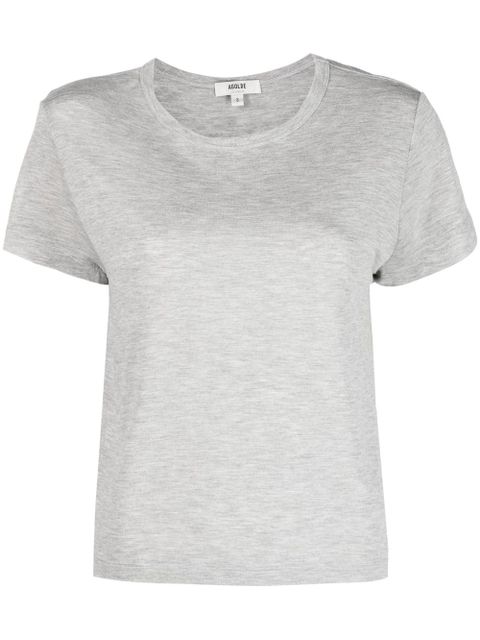 AGOLDE Adine Shrunken cropped T-shirt - Grey - zdjęcie produktu nr 1