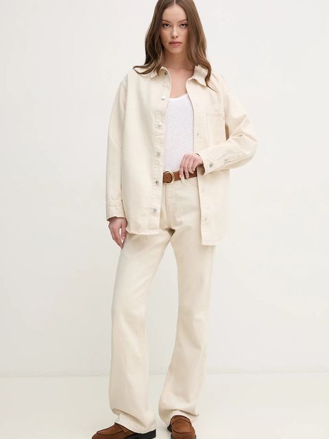 Calvin Klein jeansy z domieszką lnu - zdjęcie produktu nr 1