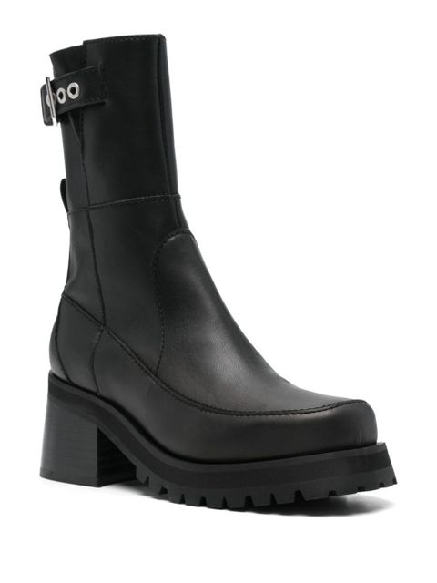 GANNI 70mm faux-leather boots - Black - zdjęcie produktu nr 2