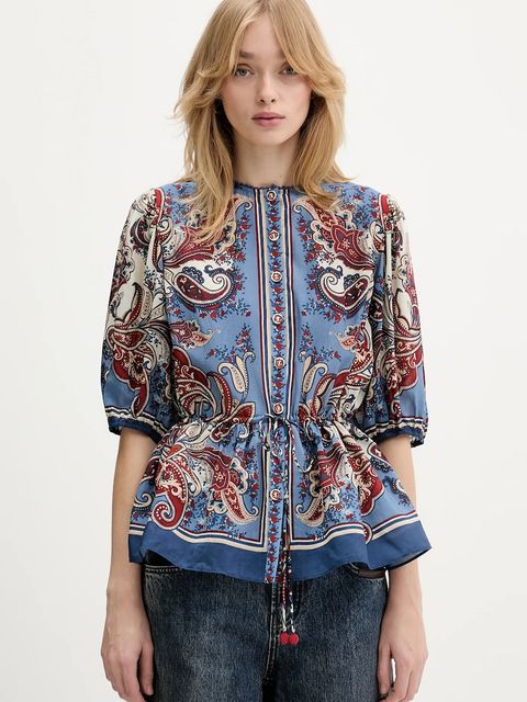 Farm Rio koszula damska kolor niebieski regular 344498 - zdjęcie produktu nr 1