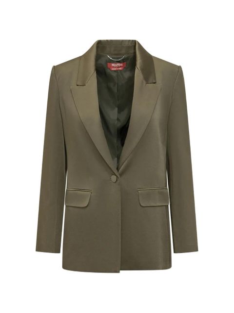 Max Mara notched lapel blazer - Green - zdjęcie produktu nr 1