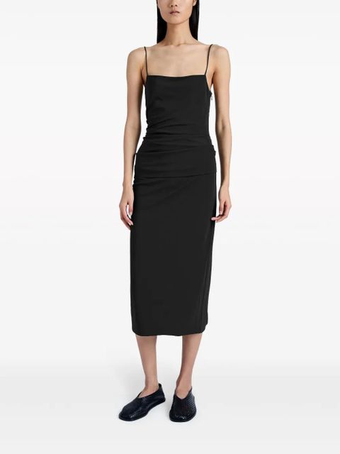 Proenza Schouler Blaire ruched midi dress - Black - zdjęcie produktu nr 2