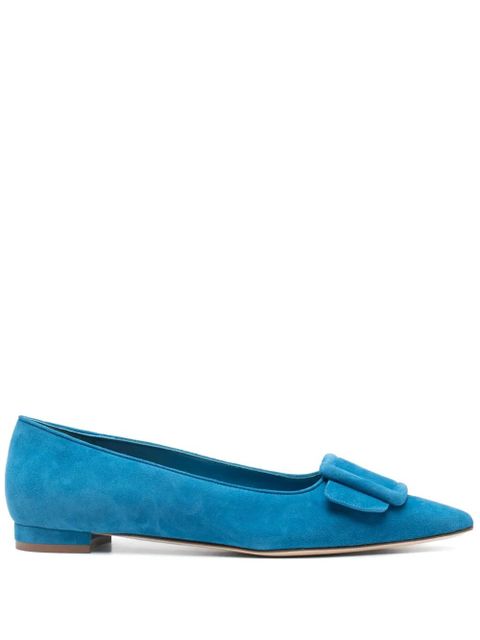 Manolo Blahnik Maysale ballet flats - Blue - zdjęcie produktu nr 1