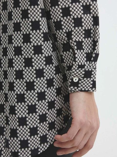 Answear.LAB koszula damska kolor czarny relaxed z kołnierzykiem klasycznym