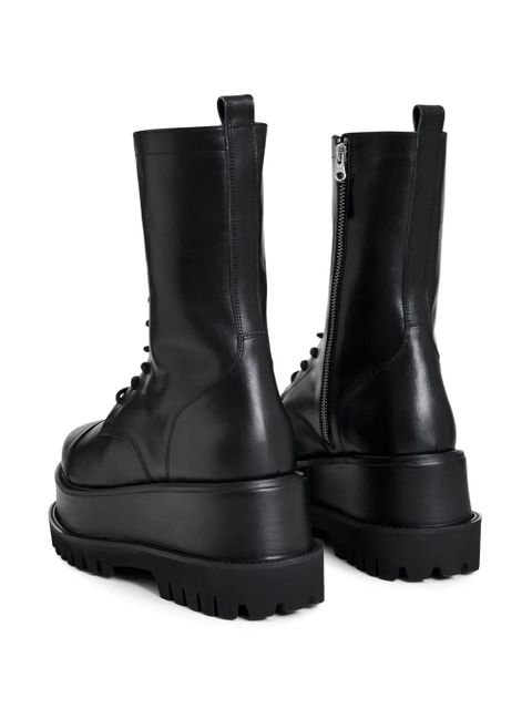 Essentiel Antwerp platform lace-up combat boots - Black - zdjęcie produktu nr 2