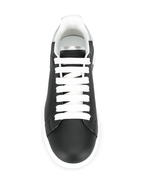 Dolce & Gabbana Portofino leather sneakers - Black - zdjęcie produktu nr 2