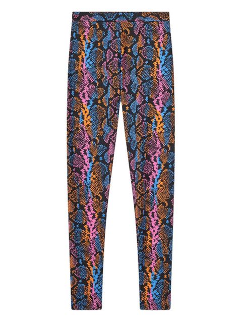Versace snakeskin-print leggings - Black - zdjęcie produktu nr 1
