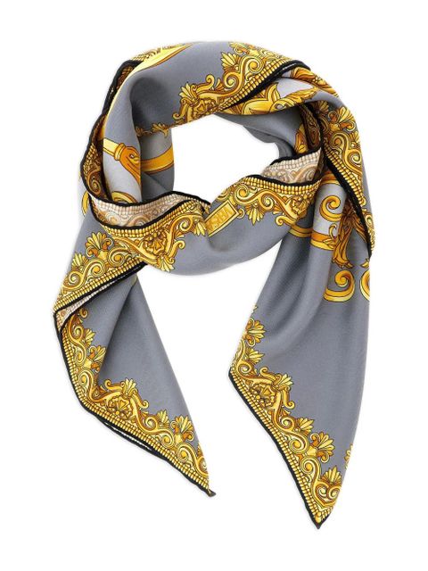 Versace baroque-cheetah silk scarf - Yellow - zdjęcie produktu nr 1