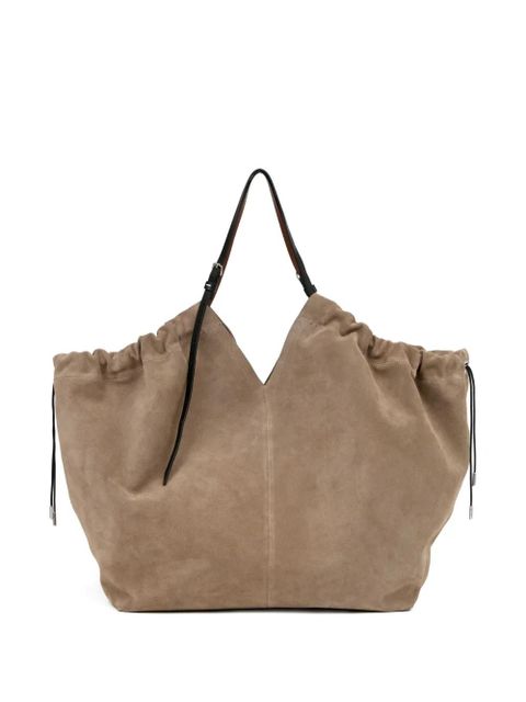 Maison Margiela suede slouchy tote bag - Neutrals - zdjęcie produktu nr 1