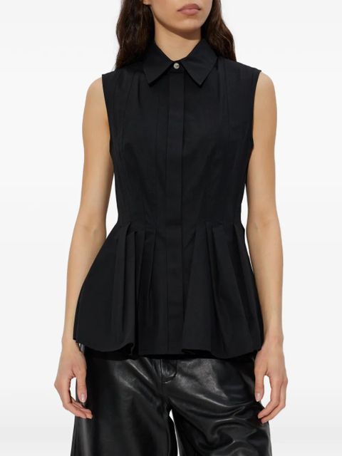 Sportmax Certosa pleated-detail shirt - Black