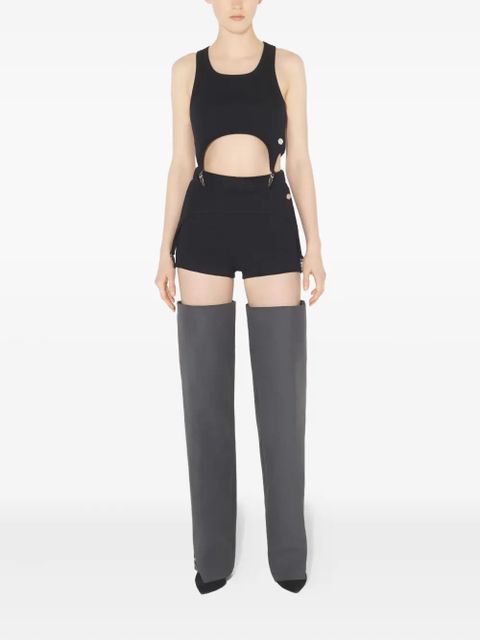 Jean Paul Gaultier elasticated-floating gaiters - Grey