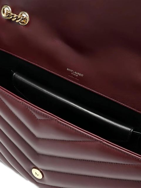 Saint Laurent large Loulou quilted shoulder bag - Red