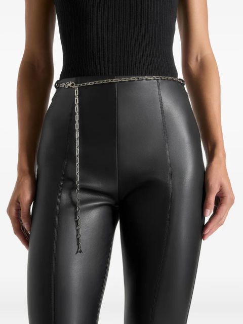 Manière De Voir Ninon split-leg flared trousers - Black