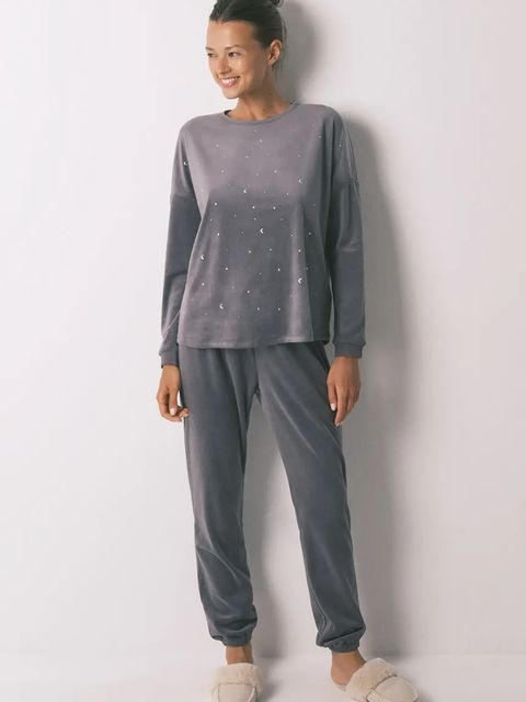 women'secret komplet piżamowy damska kolor szary 3792064 - zdjęcie produktu nr 1