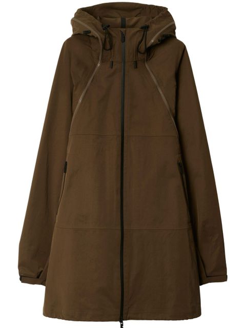 Burberry hooded parka coat - Brown