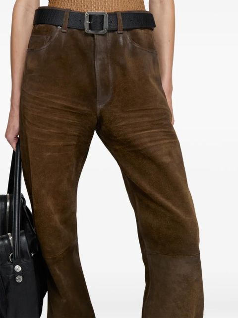 Acne Studios leather trousers - Brown
