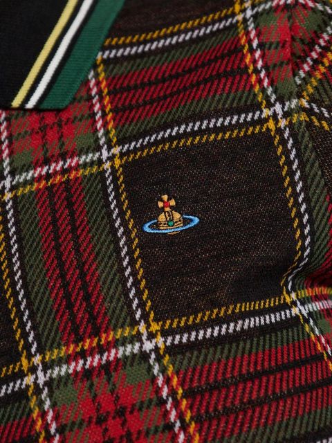 Vivienne Westwood plaid short-sleeve polo shirt - Red