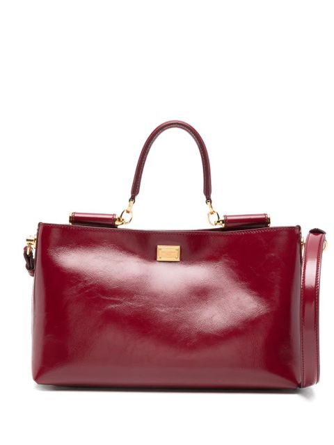 Dolce & Gabbana Vittoria leather tote bag - Red - zdjęcie produktu nr 1