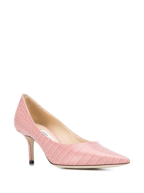 Jimmy Choo Love 65mm crocodile-effect pumps - Pink - zdjęcie produktu nr 2