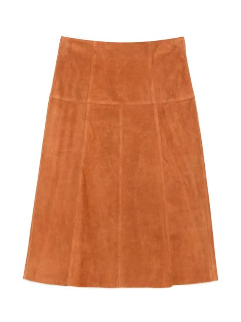 ISABEL MARANT suede A-line skirt - Brown - zdjęcie produktu nr 1