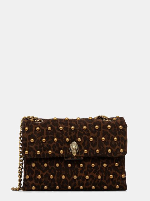 Kurt Geiger London torebka zamszowa KENSINGTON kolor brązowy 5023035289 - zdjęcie produktu nr 1