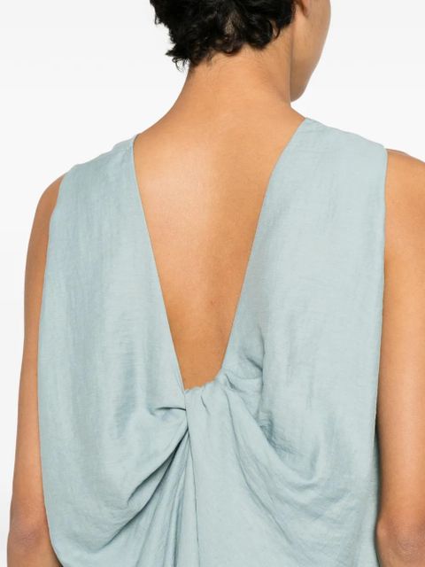 Eleh sleeveless flared blouse - Blue