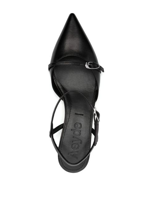 Aeyde 50mm leather pumps - Black - zdjęcie produktu nr 2
