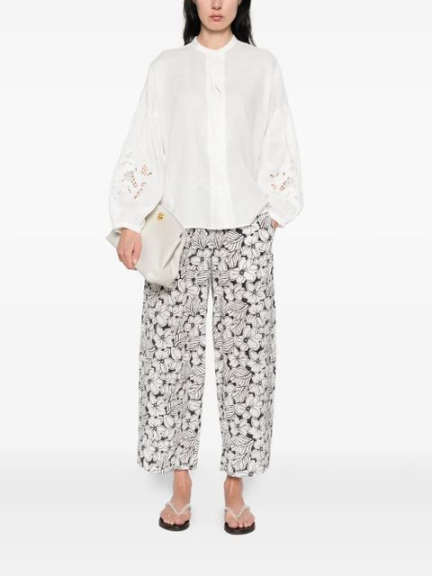 Weekend Max Mara Destro floral-embroidered shirt - White - zdjęcie produktu nr 2