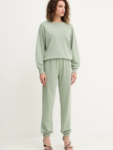 Silvian Heach spodnie dresowe BENKAID kolor zielony gładkie GPA25116PA - zdjęcie produktu nr 2