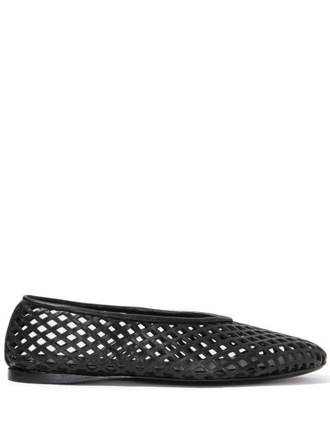 Proenza Schouler Tee Perforated ballerina shoes - Black