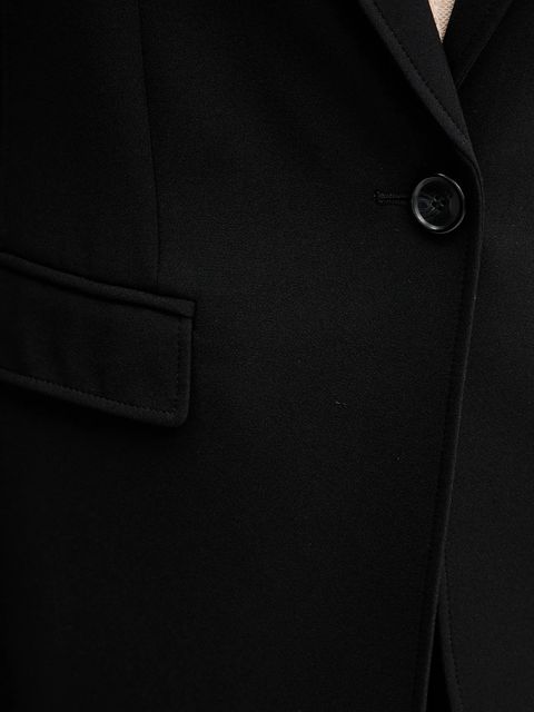 BOSS Orange marynarka kolor czarny jednorzędowa gładka 50549396