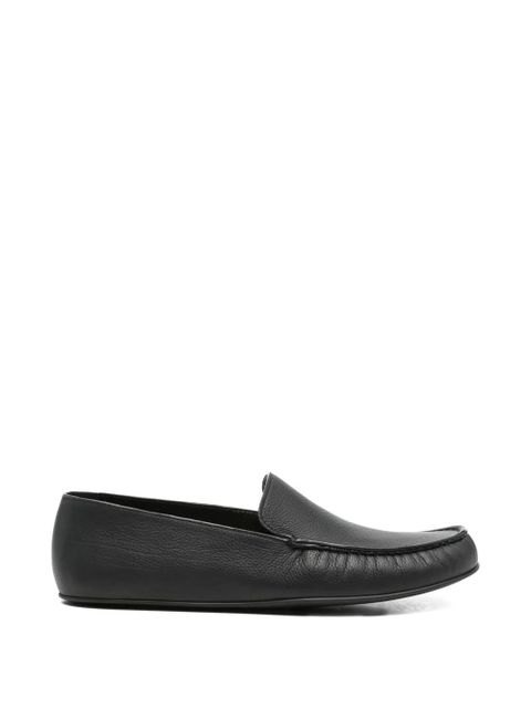 The Row Leo grained whipstitch loafers - Black - zdjęcie produktu nr 1