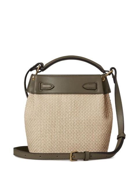 Mulberry raffia leather bucket bag - Neutrals