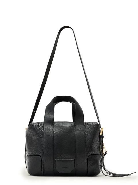 AllSaints torebka skórzana kolor czarny W509XD - zdjęcie produktu nr 1