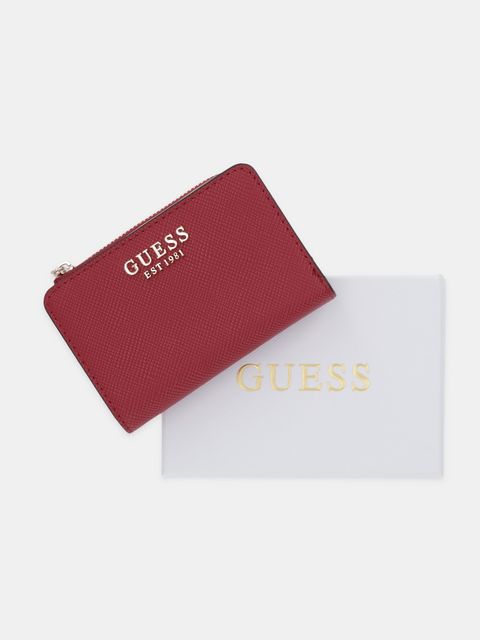 Guess portfel LAUREL damski kolor czerwony SWZG74 59156