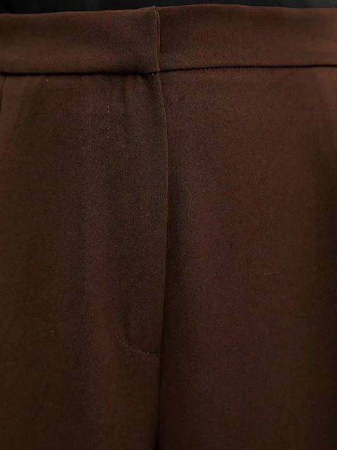 Answear.LAB spodnie damskie kolor brązowy szerokie high waist