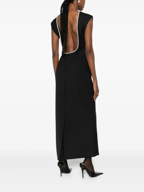 Róhe collar-embellished midi dress - Black - zdjęcie produktu nr 2