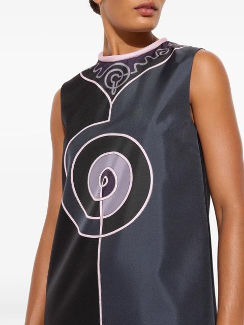 PUCCI Astro-print sleeveless dress - Black