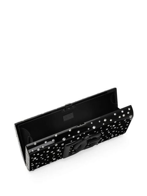 Dolce & Gabbana DG crystal clutch bag - Black