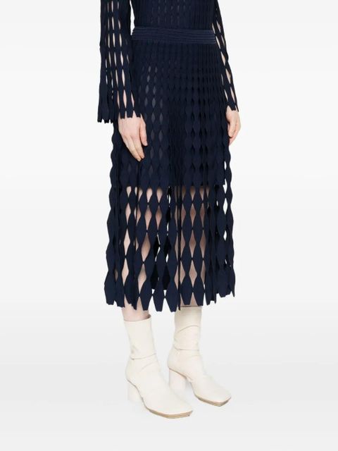 Simkhai cut-out knit skirt - Blue