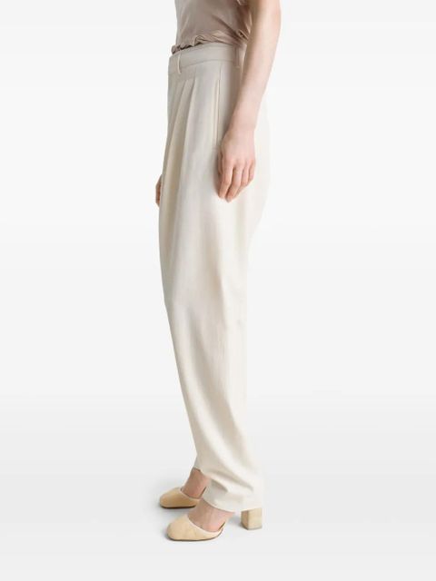 LEMAIRE pleated tailored pants - White
