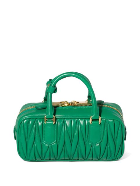 Miu Miu Arcadie matelassé nappa-leather bag - Green - zdjęcie produktu nr 2