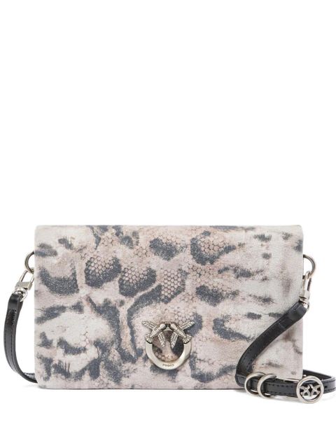 PINKO silver hardware printed shoulder bag - Neutrals - zdjęcie produktu nr 1